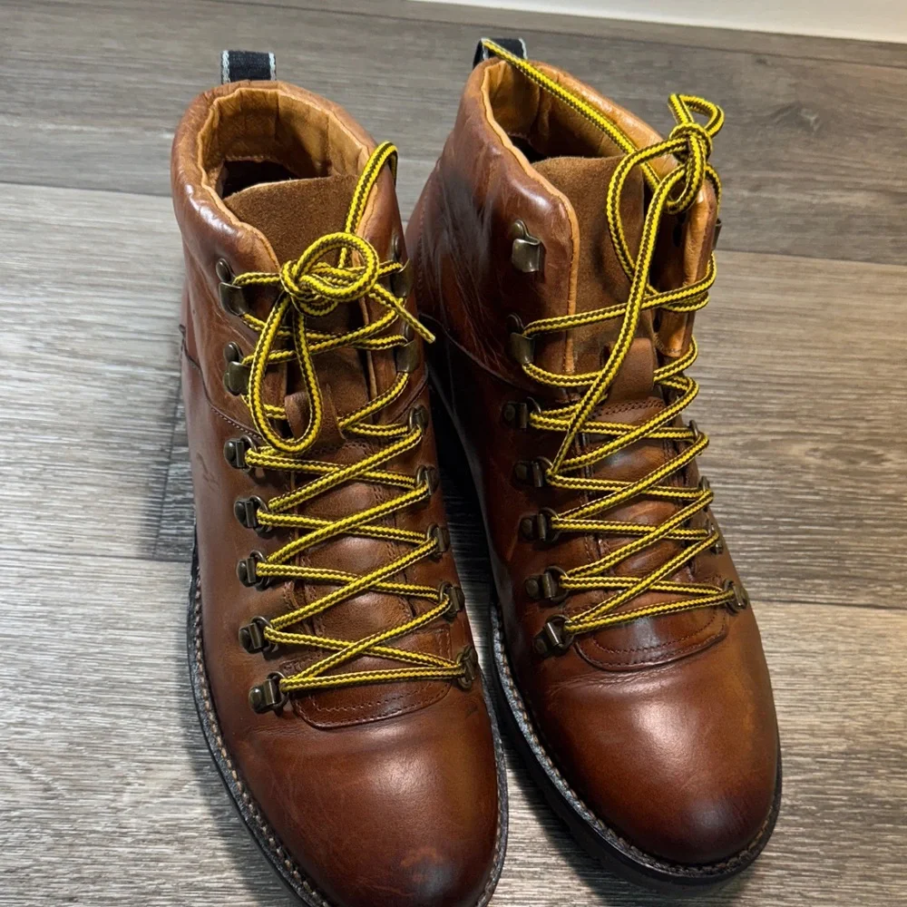 Shoe The Bear Copenhagen Brown Leather Boots men’s size 45 (s216)